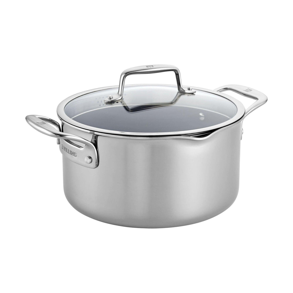 Zwilling Clad CFX 6qt Stainless Steel Nonstick Ceramic Dutch Oven