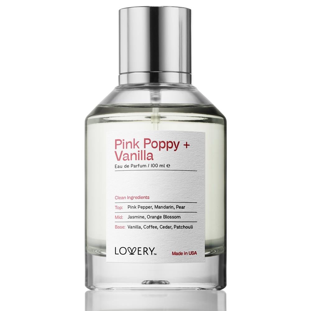 Lovery Pink Poppy & Vanilla Perfume Size 3.38fl oz