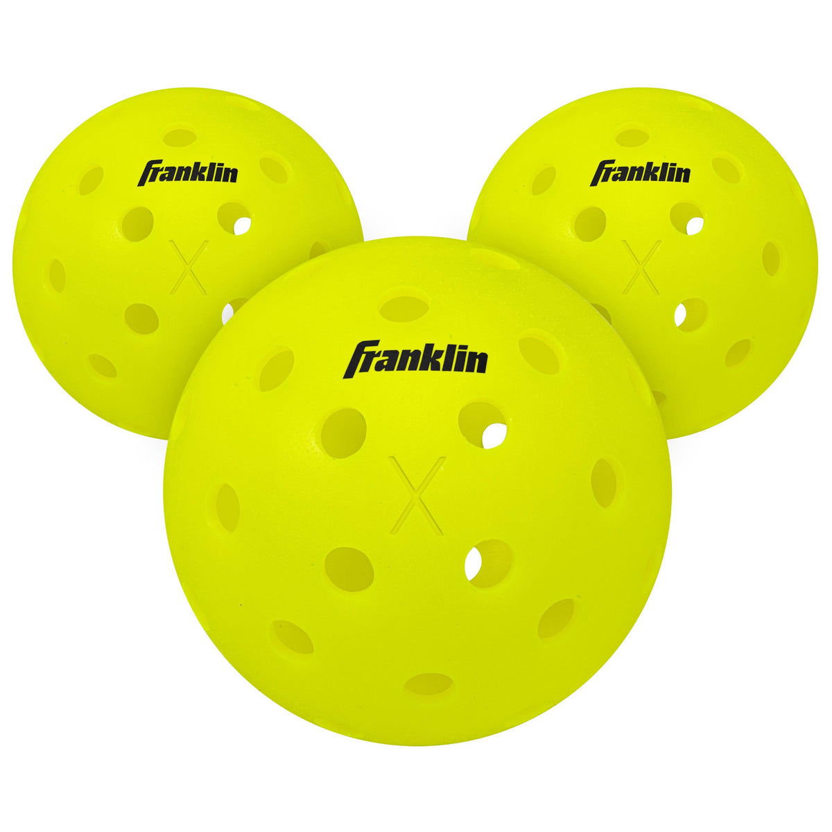 Franklin Sports X-40 Outdoor Pickleballs - 3-Pack