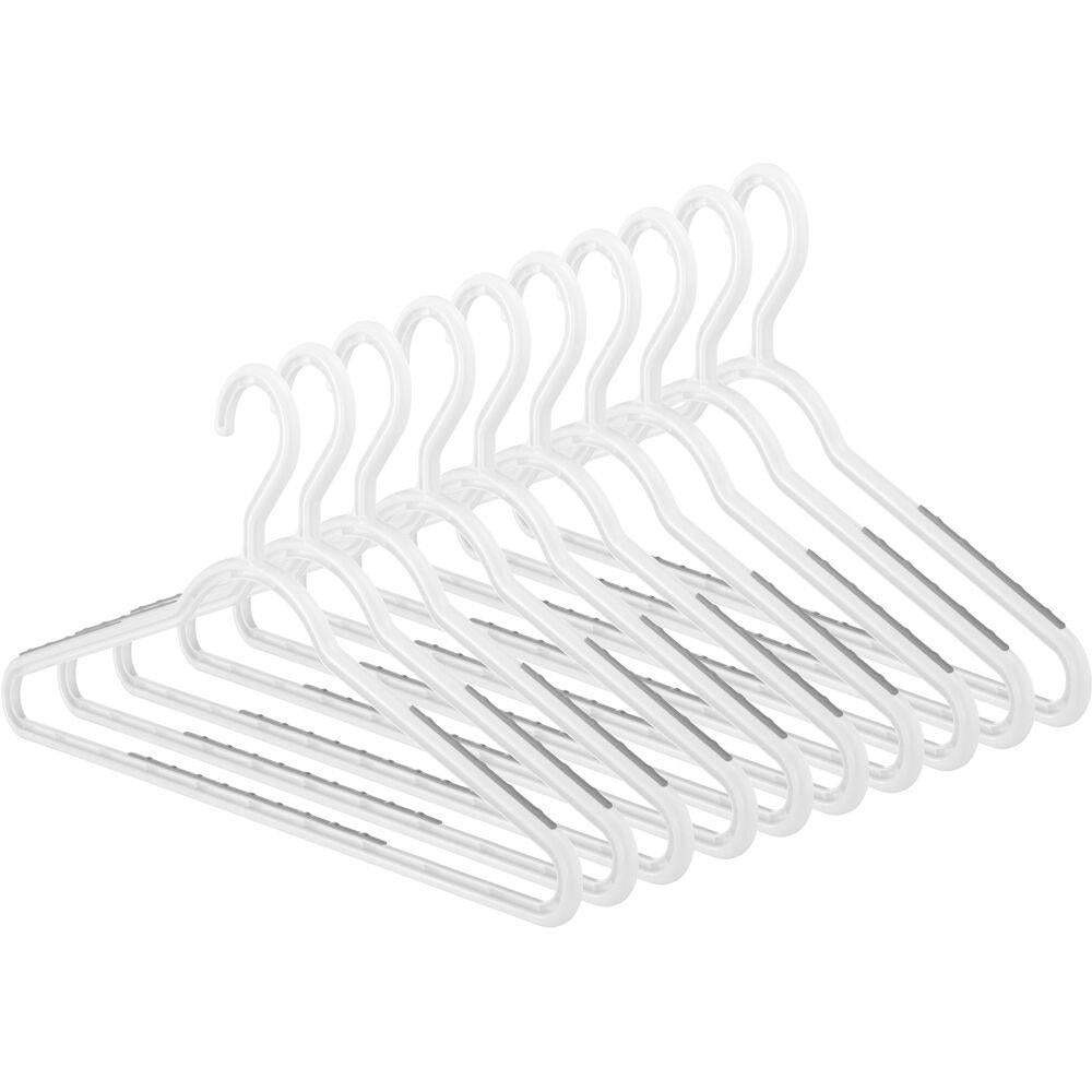 WHITMOR Set of 10 Slim Sure-Grip Hangers