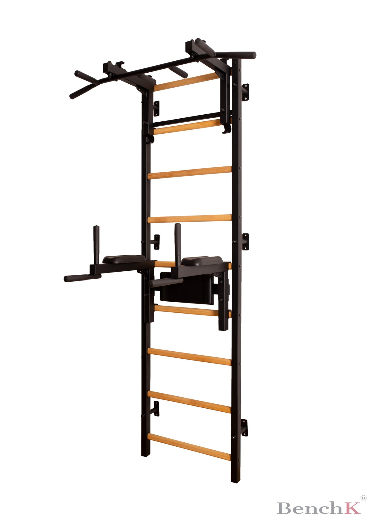 Fitness black stall bar for home, room BenchK 732B