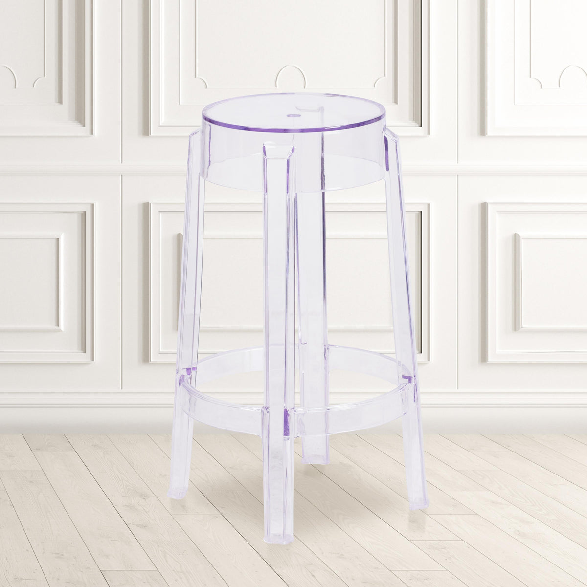 Flash Furniture 25.75" High Transparent Counter Height Stool