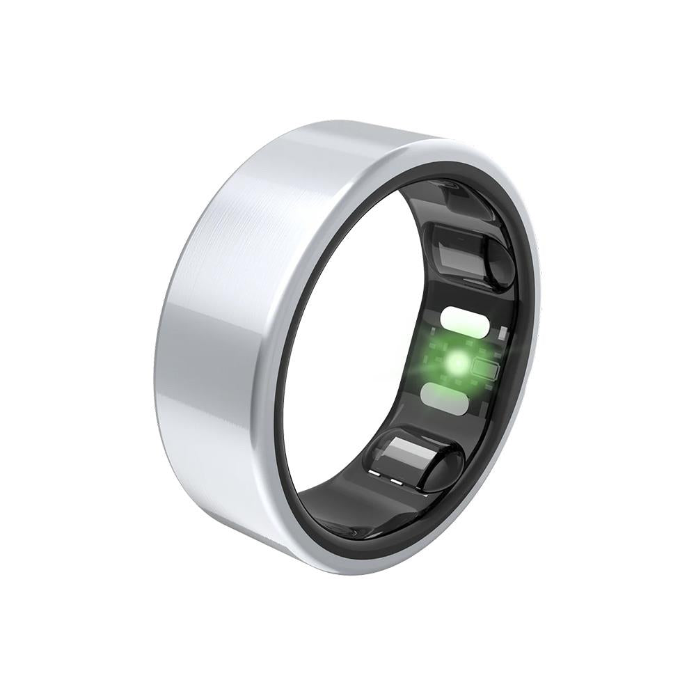 Qalo QRNT Slim Brushed Silver Smart Ring - 9