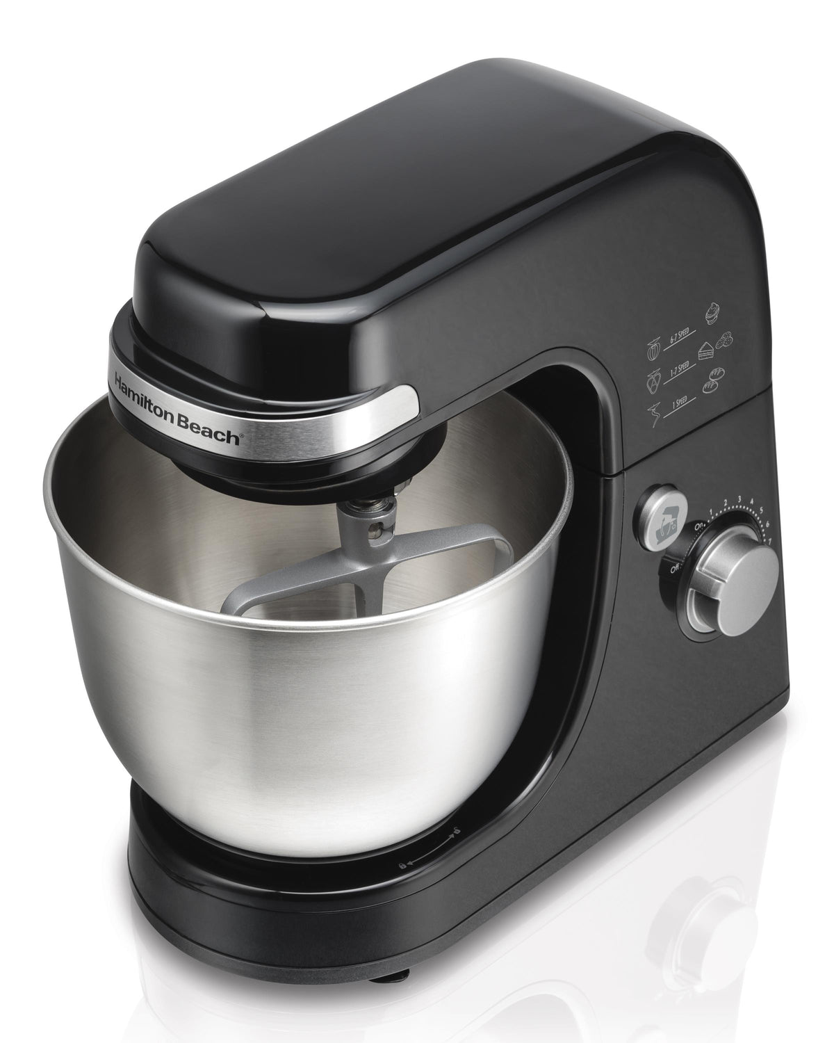 Hamilton Beach 7 Speed 4qt Stand Mixer Black