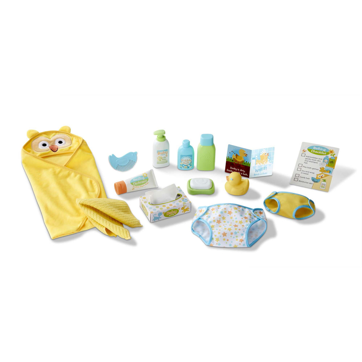 Melissa & Doug Mine-to-Love Changing & Bathtime Play Set - Ages 3+ Years