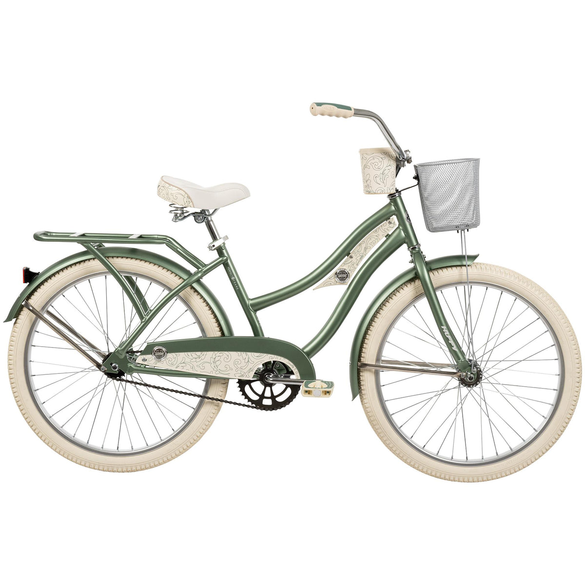 Huffy Bicycles Deluxe 24" Women's Young Adult Cruiser Bicycle