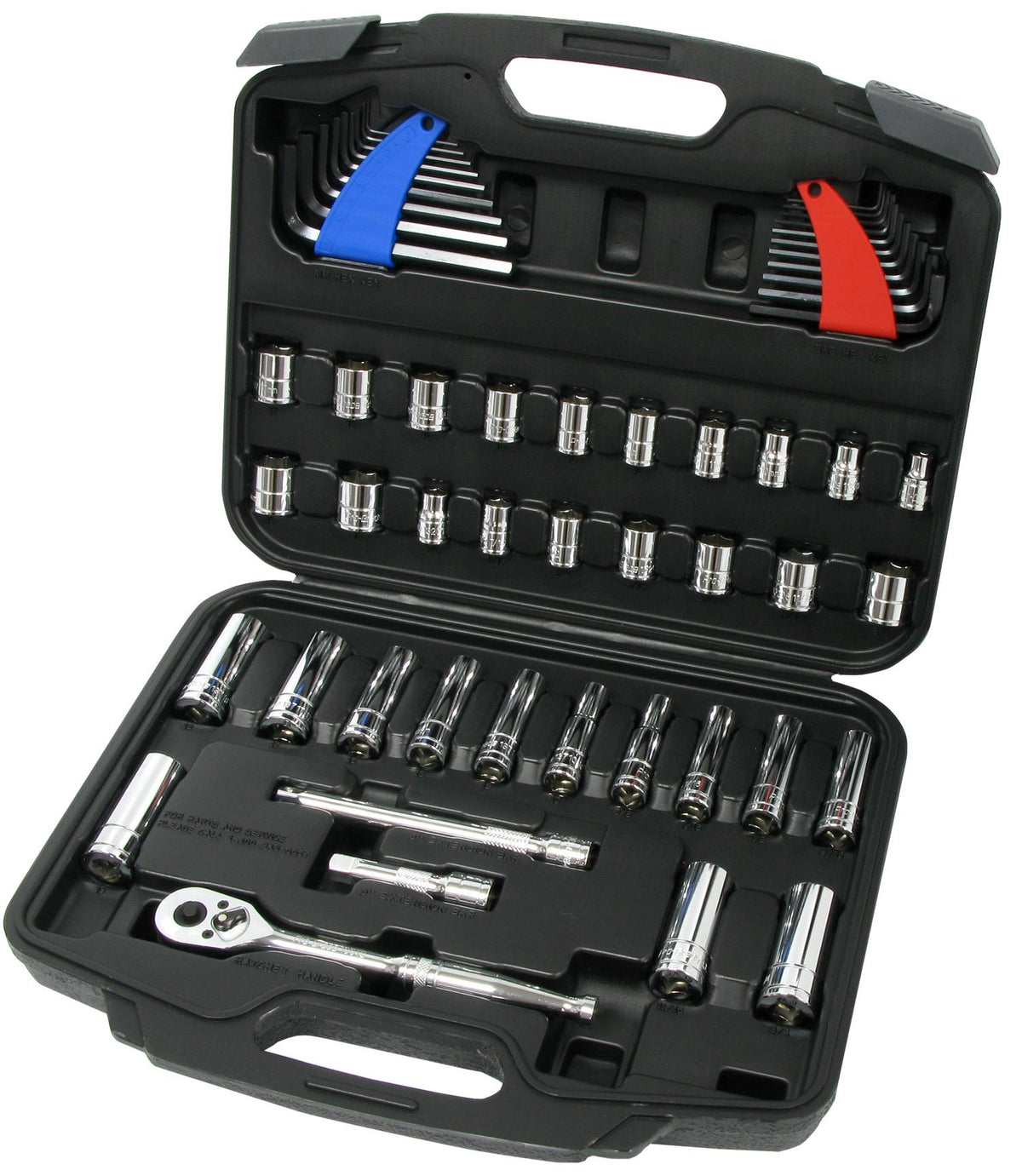 Allied Pro-Grade 58-Piece SAE and Metric Socket Set with Case