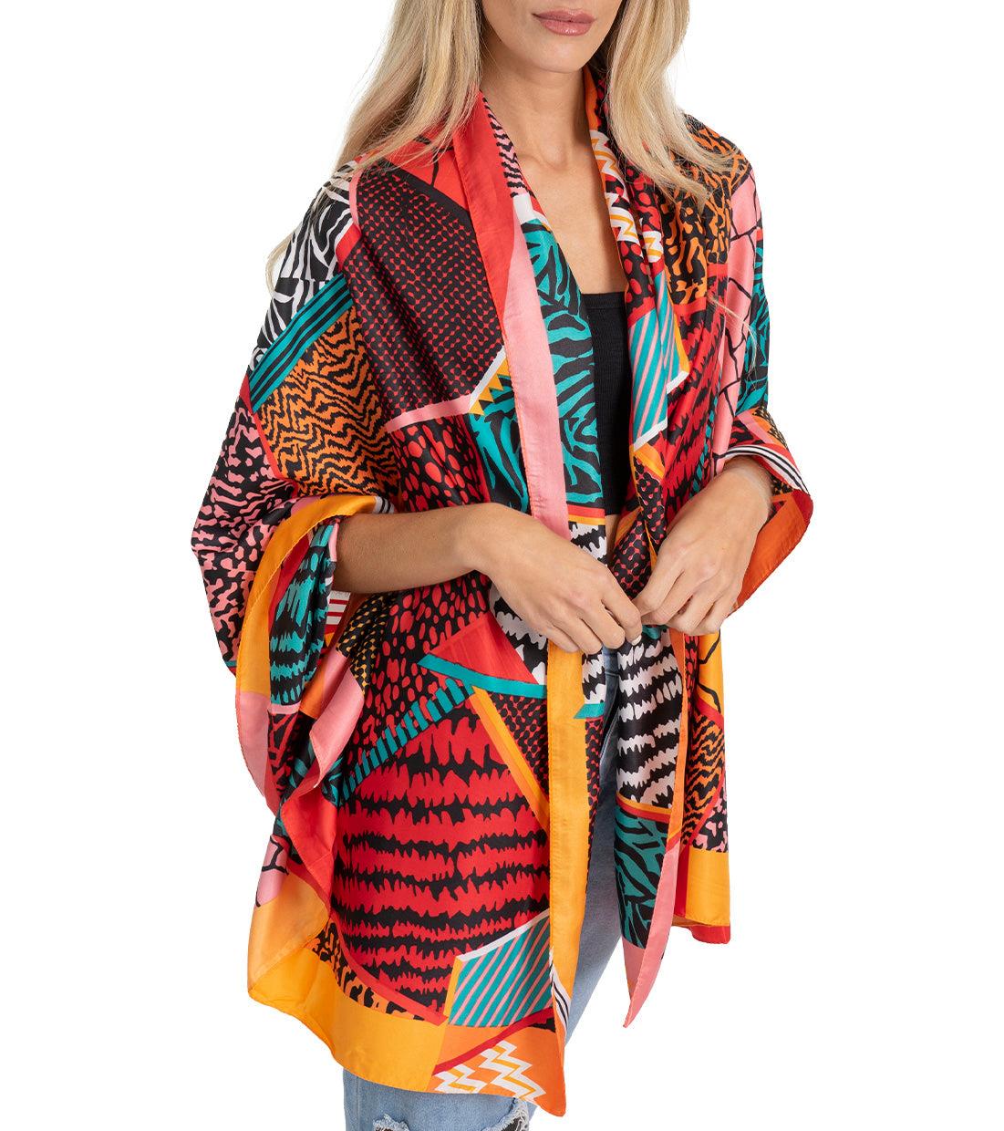 Jessica McClintock Multi Print Kimono