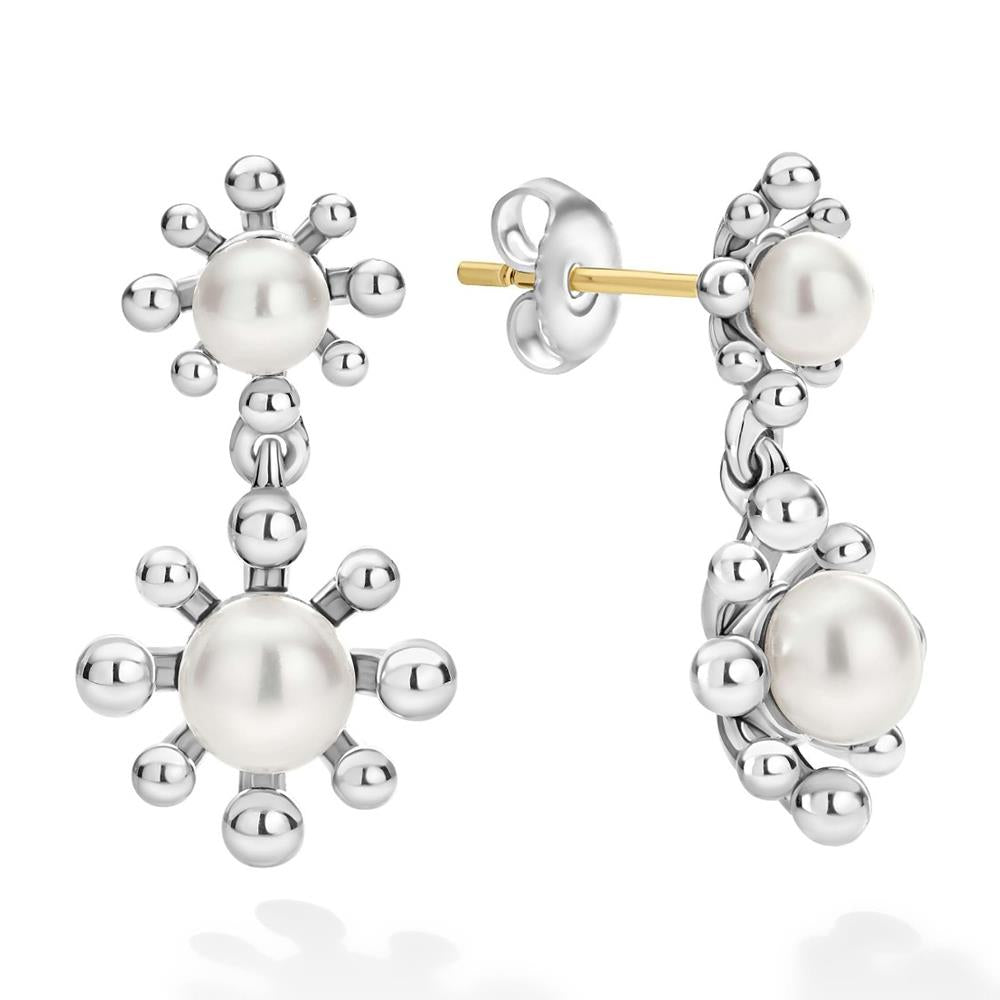 Lagos Fleur Pearl Drop Earrings