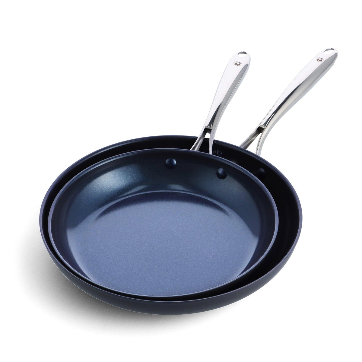 Blue Diamond 2pc Hard Anodized Pro Ceramic Nonstick Frypan Set