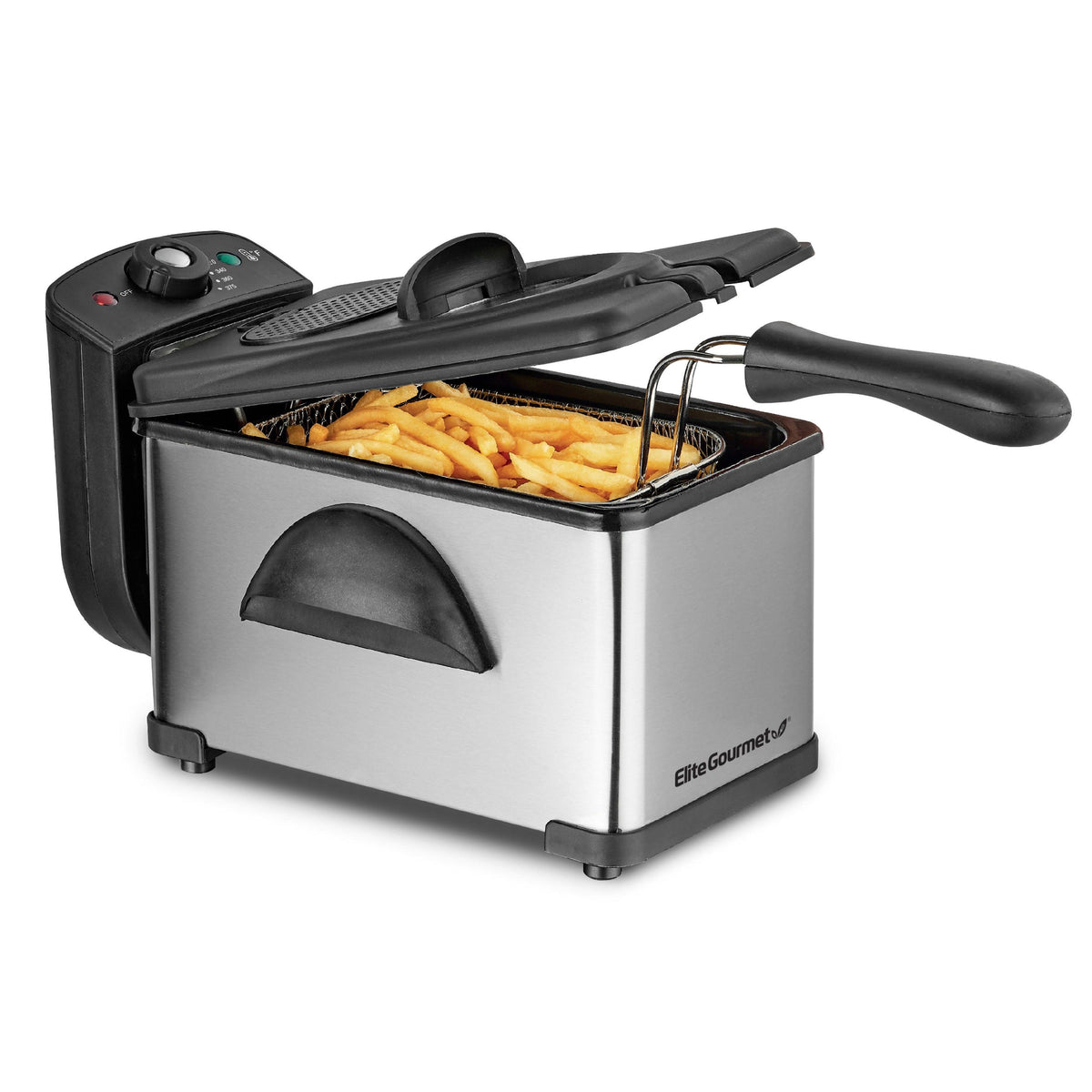 Elite Gourmet Gourmet 2qt Electric Immersion Deep Fryer