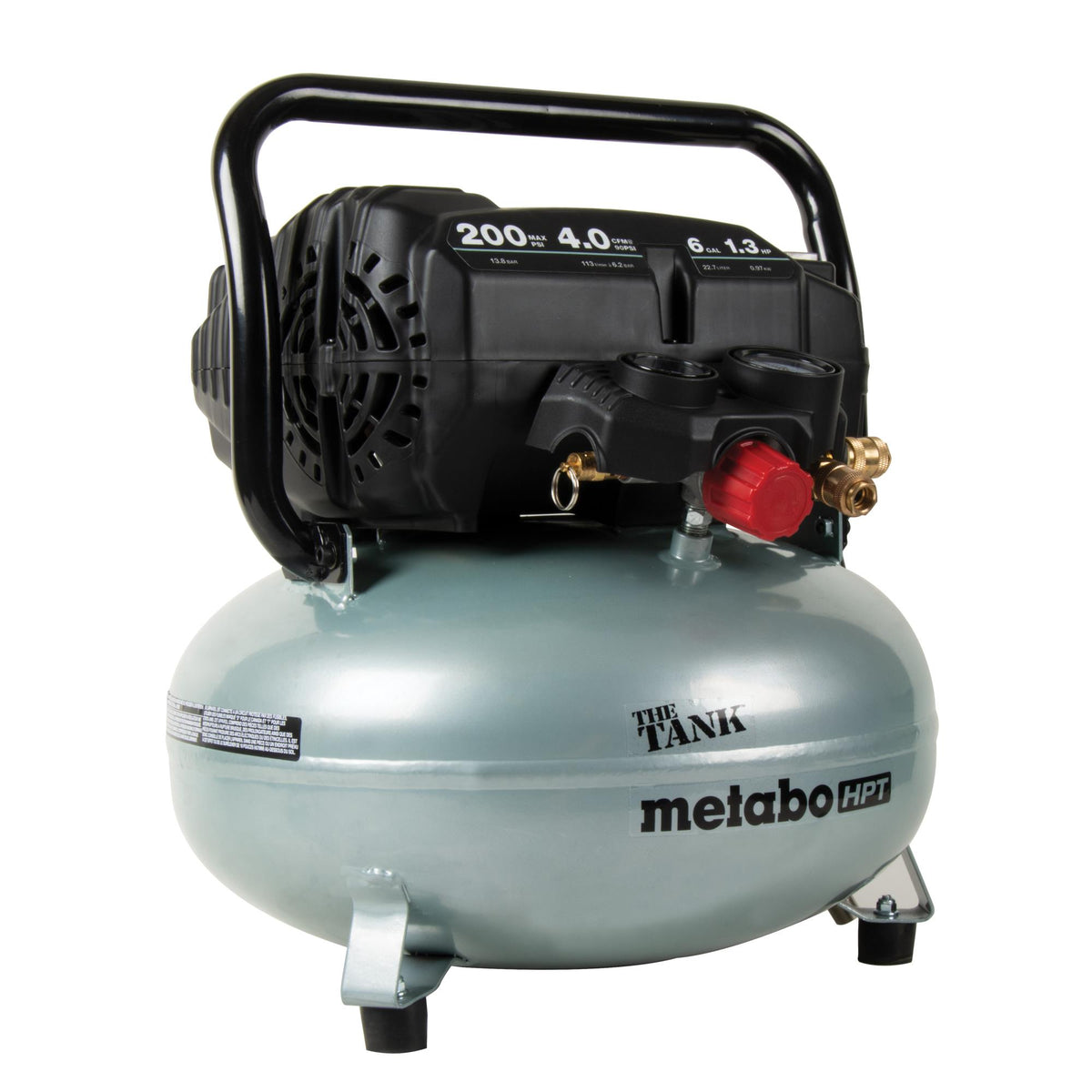 Metabo HPT (formerly Hitachi) 6 Gallon 200 PSI Pancake Compressor
