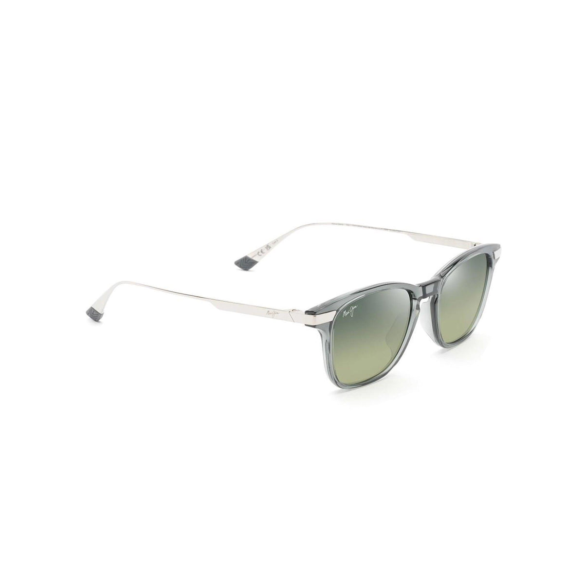 Mana'olana Polarized Sunglasses Shiny Gray Frame Maui HT Lens