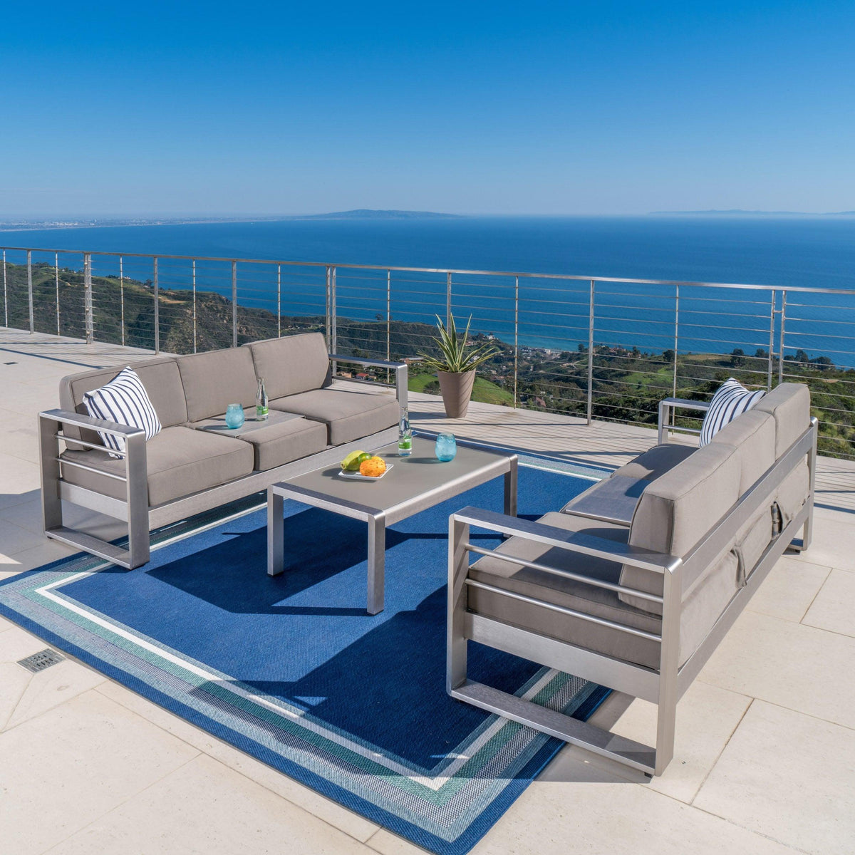 Stark Home Crested Bay Outdoor 3Pc Sofa Set