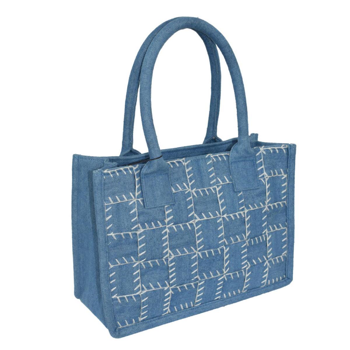 Dupatta Designs Gwen Basketweave Hand Tote Bag