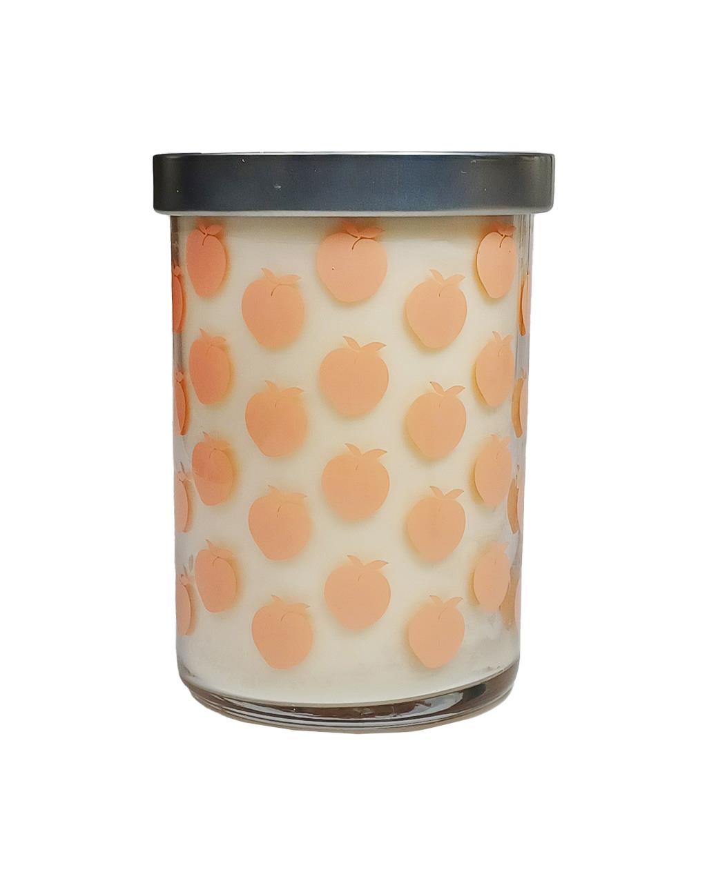 K.Hall Studio Peaches & Cream 12 oz Summer Screen Print Candle