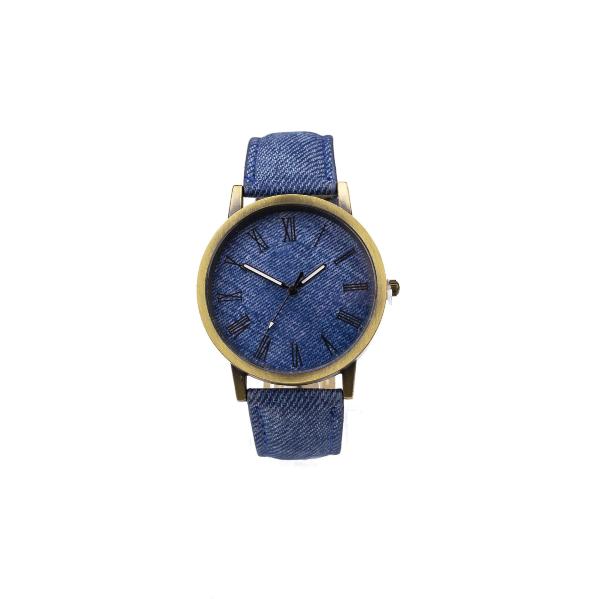Completely Bella Denim Roman Numeral Watch in Indigo
