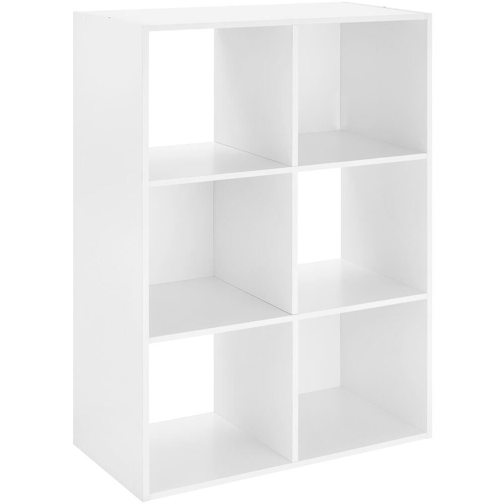 WHITMOR 6-section Cube Organizer in White