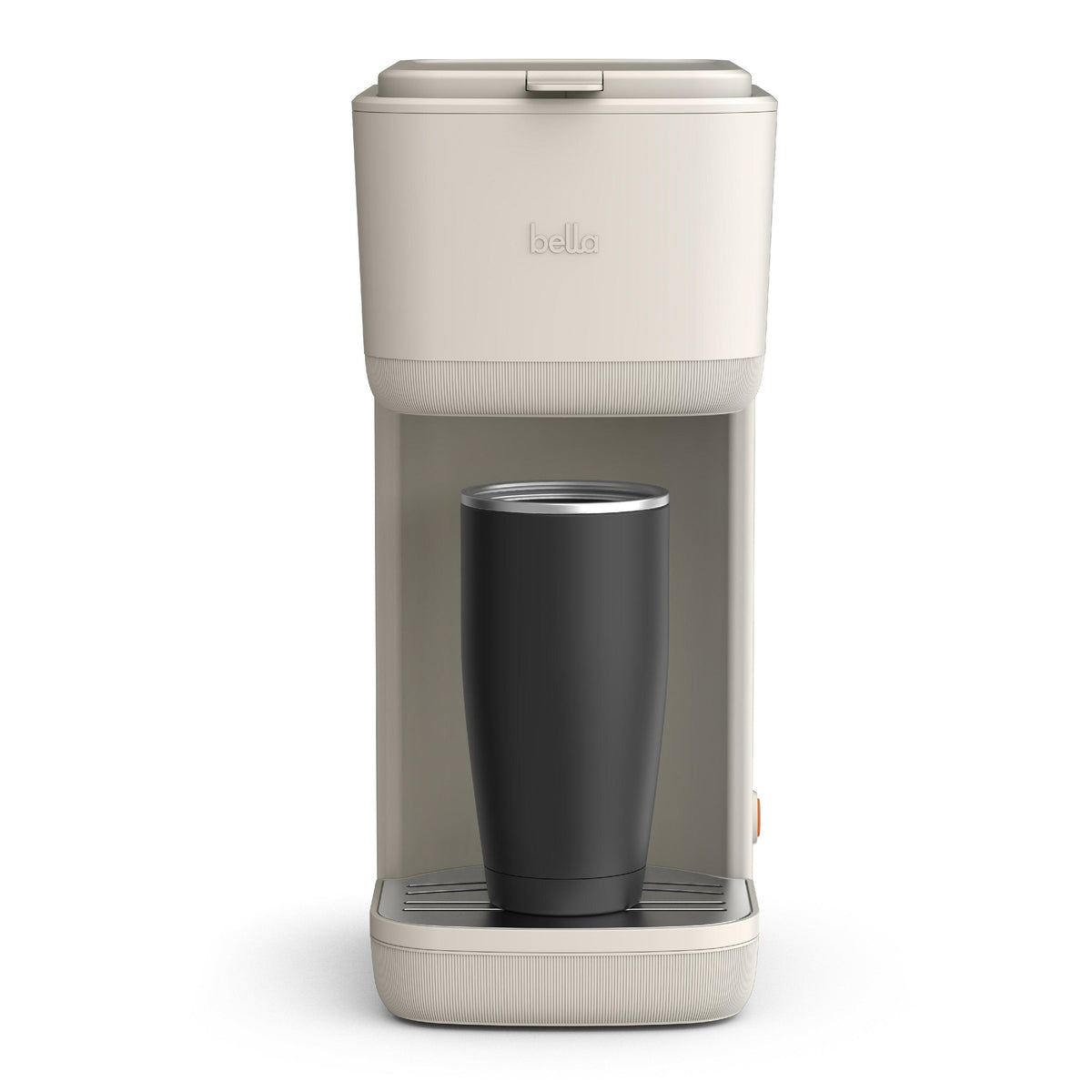 Bella Single-Serve Coffee Maker for Grounds & Pods w/ Water Tank Oatmilk