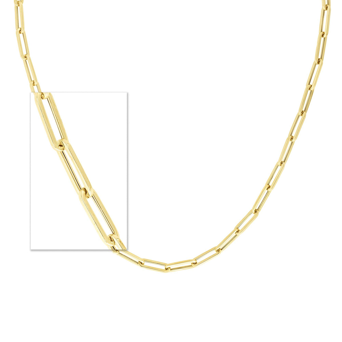 Jilco 10k Yellow Gold Paperclip Necklace