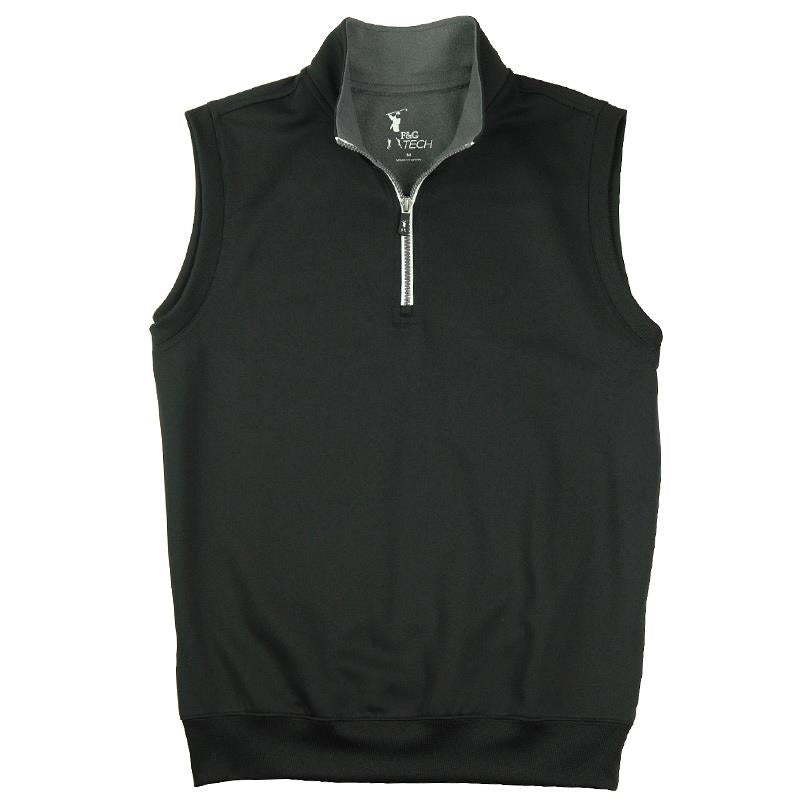 Fairway & Greene Mens Caves 1/4 Zip Vest-Baltic-XL