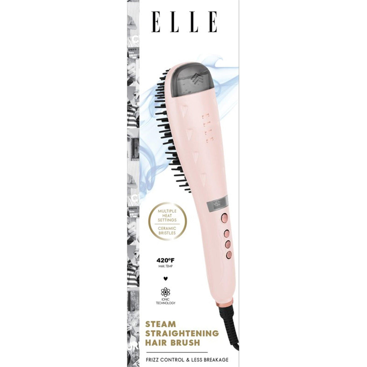 Elle Steam Straightening Hair Brush
