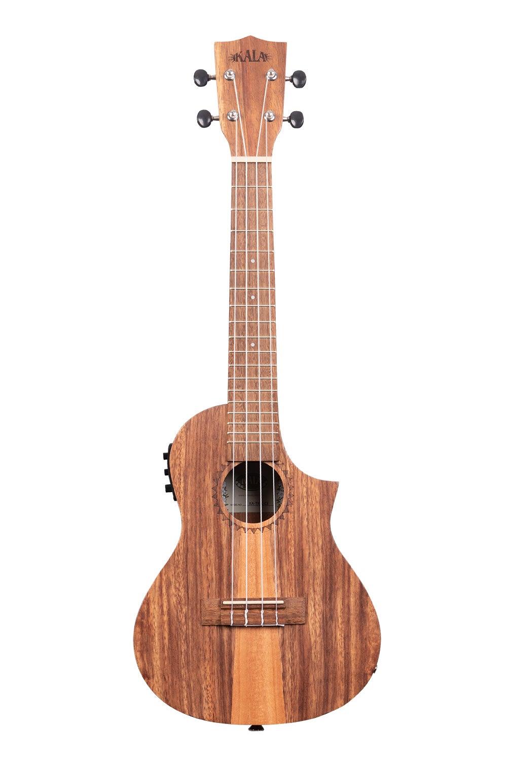 Kala Teak Tri-Top Concert Ukulele w/ Cutaway & EQ