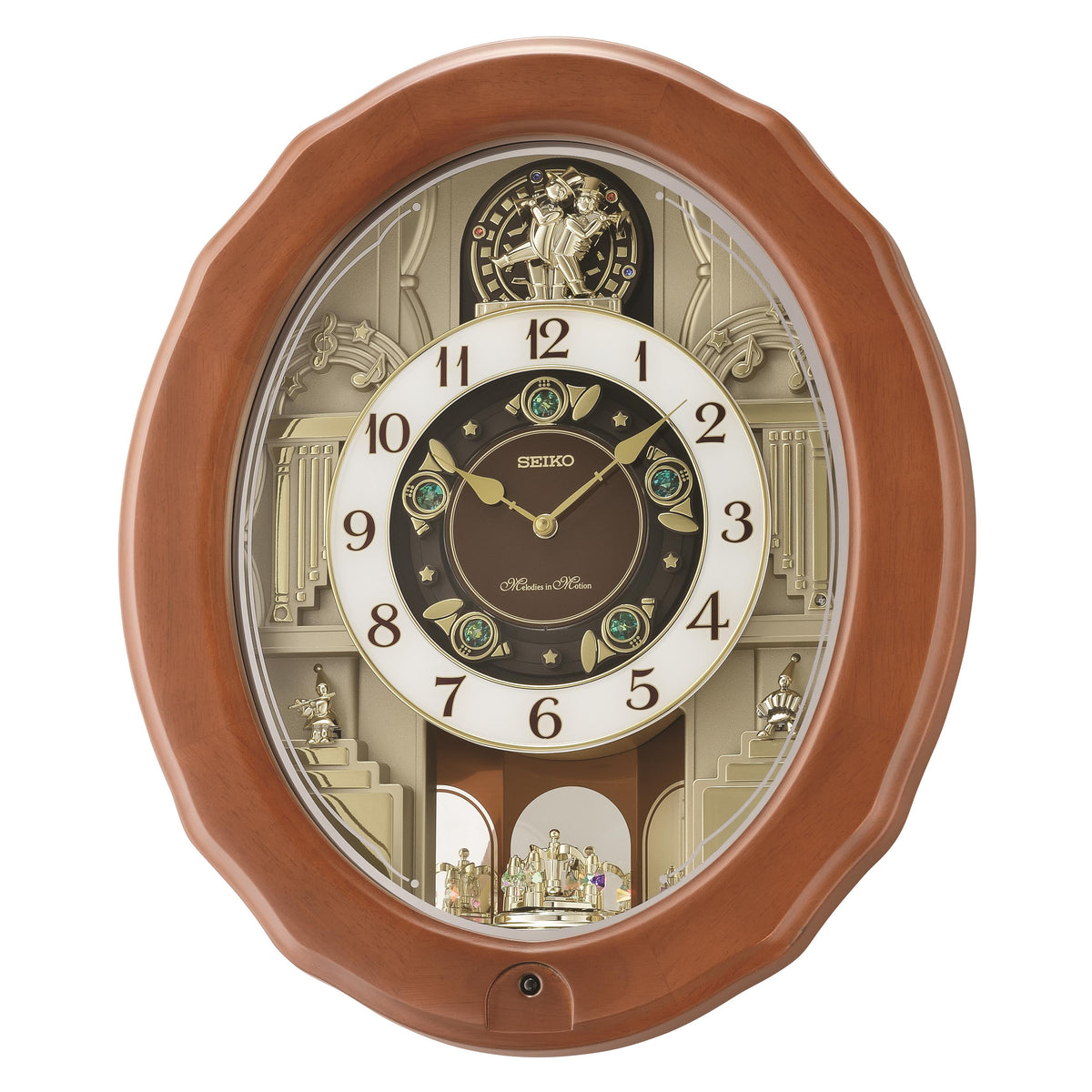 Seiko Clocks MIM-Wall, Quartz, Brown
