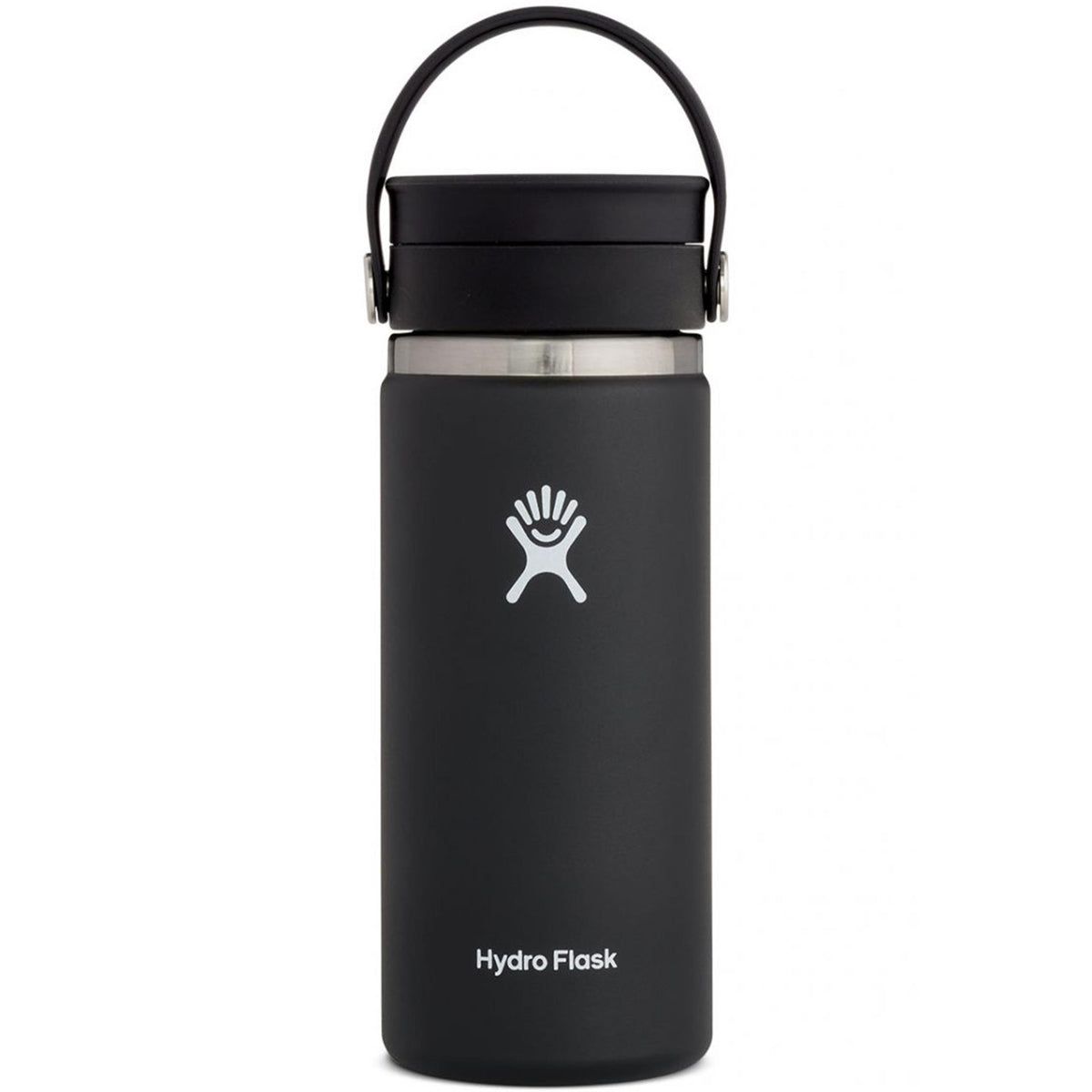 Hydro Flask 16 oz. Wide Mouth Coffee Flask w/Flex Sip Lid - Black